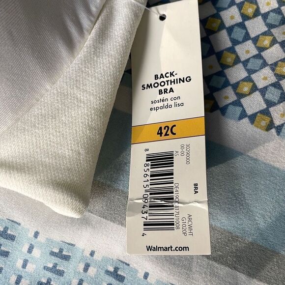 George Back Smoothing Bra White 42C New - Picture 3 of 7